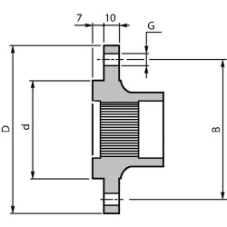 Flanšas FL M 1000/1600/1800 PD91716105098