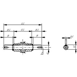 Dvigubas išėjimo velenas 18 MM GMR904018D