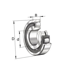 Sferinis ritininis guolis 90x160x30mm INA/FAG 20218KMBC3