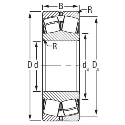 Sferinis ritininis guolis 40x90x23mm Timken 21308EJW33