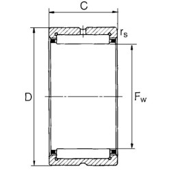 Adatinis guolis NK2116SKF