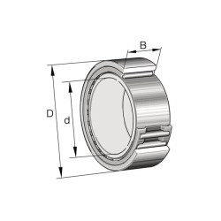Adatinis ritininis guolis NAO12X24X13XL