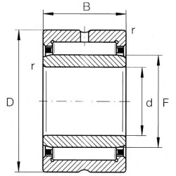 Adatinis guolis NA4905SKF