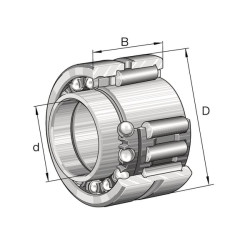 Adatinis volelis/kampinis rutulinis brg NKIB5906XL