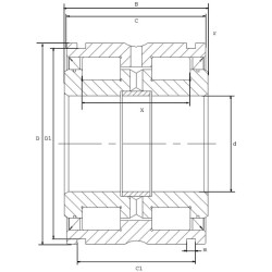 Cilindrinis ritininis guolis 90x140x67mm INA/FAG SL045018PP