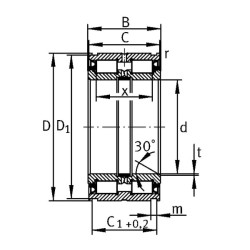 Cilindrinis ritininis guolis 90x140x67mm INA/FAG SL045018PP