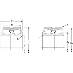 Kūginis ritininis guolis 49x84x24x48mm Timken JXC25469CA90UA7