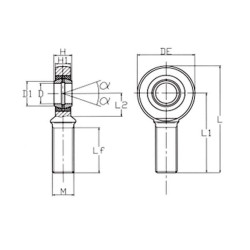 Šarnyro galas GAR40UK2RS