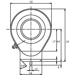 Šarnyrinis antgalis su suvirinimo paviršiumi GK35DO