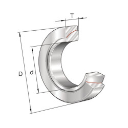 Radialinis sferinis paprastasis guolis 60x95x23/22mm, INA/FAG GE60SWAINA