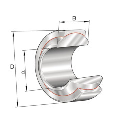 Radialinis sferinis paprastasis guolis 14x28x19/13,5 mm, INA/FAG GE14PWINA
