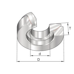 Radialinis sferinis paprastasis guolis GE25AWAINA