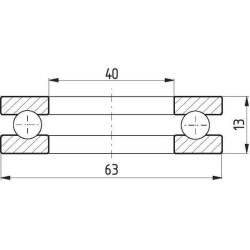 51108 atraminis rutulinis guolis 778051108