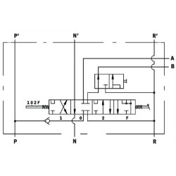 Case - IH 724 SVA19082 Valdymo vožtuvas 5/4 SB1