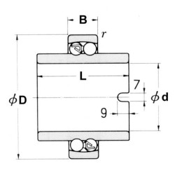 Savireguliuojantis ritininis guolis 11212TN9