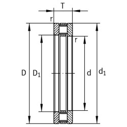 Ašinis cilindrinis ritininis guolis K81109TN