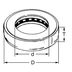 Atramos rutulinis guolis 40x61,4x7,8 INA/FAG F33242INA