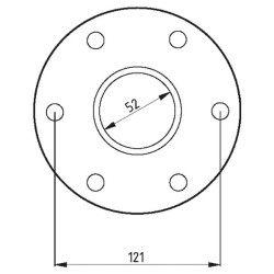 Išlyginimo disko stebulė 52501861020010