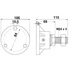 Vienpusis stebulės komplektas CD14000
