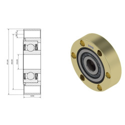 Rutulinis guolis 16x71,2x18,5 mm Kramp NWB20880