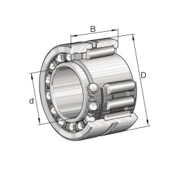 Adatinis volelis/kampinis rutulinis brg NKIA5901XL