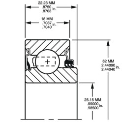 Rutulinis guolis 206KPR4