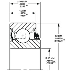 Rutulinis guolis 205KRP2ADN