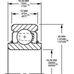 Rutulinis guolis 205KR3