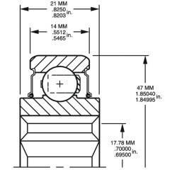 Rutulinis guolis 204KRR2