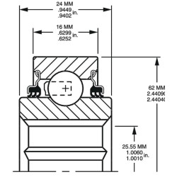 Rutulinis guolis 206KPP3
