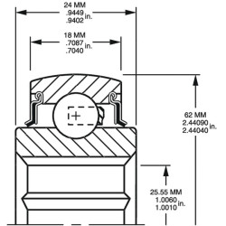 Ritininis guolis 206KRRB6