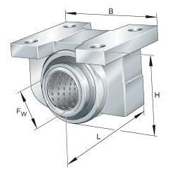 Linijinis slydimo guolis PAGBA30PPAS