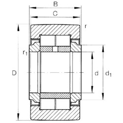 Smeigės tipo vikšro volelis 7500NUTR2052X