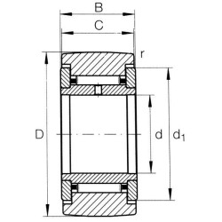 Smeigės tipo vikšro volelis NATR8
