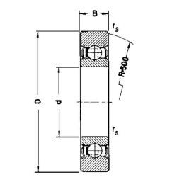 Vikšro ritininis guolis LR2042RSRX