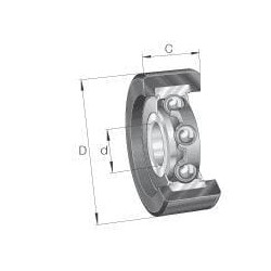 Vikšro ritininis guolis KLRU1235122ZPO