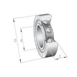 Vikšro ritininis guolis LR2002RSR