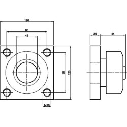 Kombinuotas guolis su flanšu CR4058AP3