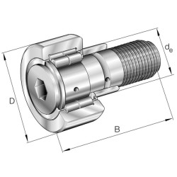 Vikšro ritininis guolis NUKRE90A