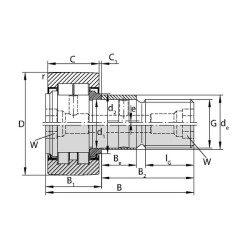 Smeigės tipo vikšro volelis NUKRE52ASKF