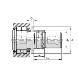 Vikšro ritininis guolis NUKRE35A