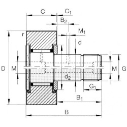 Smeigės tipo vikšro volelis 7500KR30X