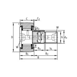 Smeigės tipo vikšro volelis KRE32PPASKF