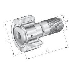 Vikšro volelis su veržle NUKR72ANMT