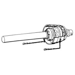 Plataus kampo kardaninis velenas, vidinis WW 2480 L: 1580 mm, Walterscheid WWZ24801560I