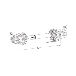 Plataus kampo kardaninis velenas PWZ675141013420FG