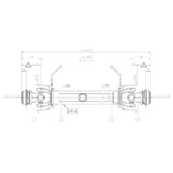 Kardaninis velenas S0 L: 1010mm, Bondioli&Pavesi CS0N101CER10R10