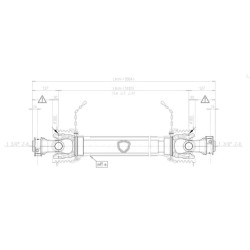 Kardaninis velenas G9 ilgis: 1410 mm 8G9N141CE007002