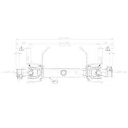 Kardaninis velenas G4 ilgis: 1810 mm 8G4N181CE007002