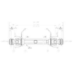 Kardaninis velenas SH L: 1210 mm, Bondioli & Pavesi CSHN121CER10R10
